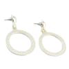 [Q7805] - Silver 'Antica' Designer Earrings - 55x35 Mm