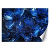 Wallpaper Blue Glass Flowers Macro 3D