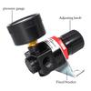 AR2000 G1/4'' Pneumatic Air Compressor Pressure Regulator Valve Reduction Valve With 4mm 6mm 8mm 10mm 12mm Connector Fittings