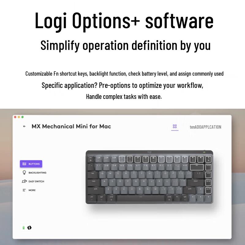 Беспроводная механическая клавиатура Logitech MX Mechanical Mini для Mac