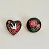 Luxury Enamel Ring Vintage Chunky Ring Personality Retro Drip Oil Ring  Jewelry Gift