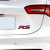 For Car Sport RS Sticker Acceessories 3d Metal RS Sticker Letters Logo Car Front Grille Rear Trunk Emblem Badge