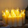 LED Candle Light Set Acrylic Material Smoke-Free Design for Wedding Christmas Halloween Decor