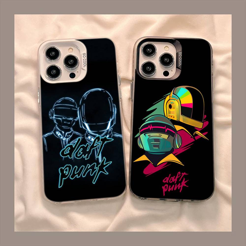 D-Daft Punk Band France Color Phone Case For IPhone 17 16 15 14 13 12 11 Pro Max Plus Pro Shell