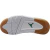 Новые детские баскетбольные кроссовки Jordan Air Jordan 4 с низким верхом, устойчивые к истиранию, бело-зеленые FQ7938-103