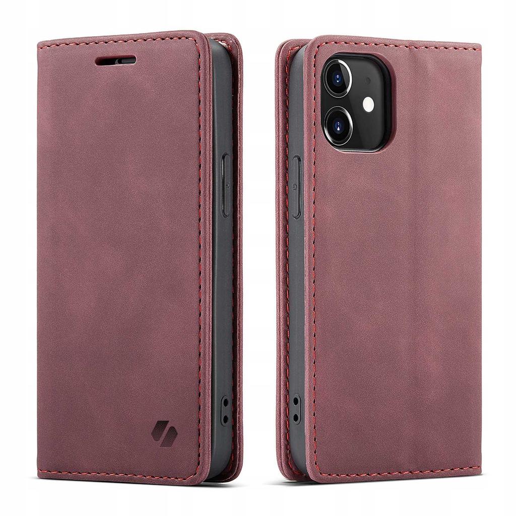 Кошелек-чехол для iPhone 12 Mini Красный