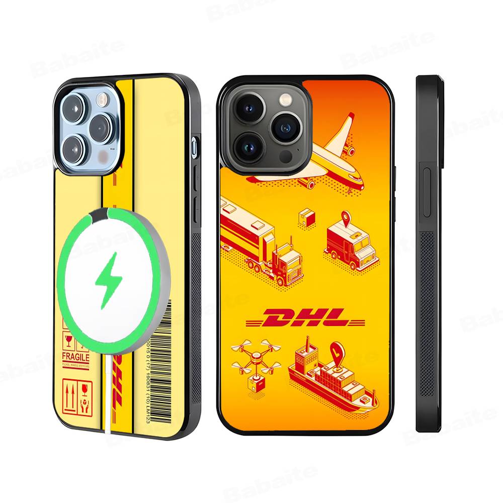 Чехол для телефона с логотипом D-DHL-L Для iPhone 17 Air 16 15 14 13 12 11 Pro Max Plus Для Magsafe Беспроводная зарядка Чехол