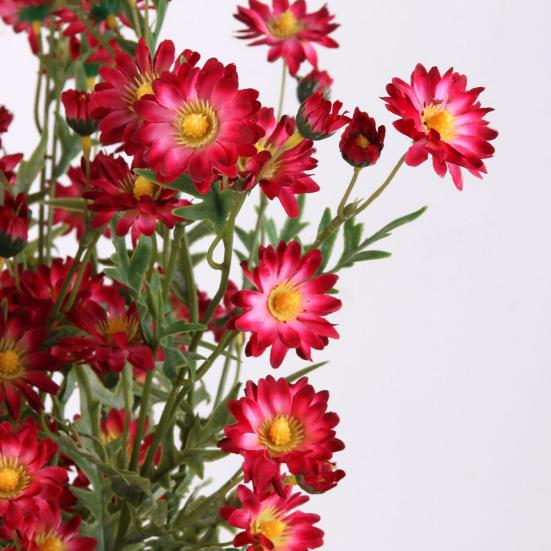 1шт искусственный маленький ромашка поддельные цветок листья дома свадьба кафе декор