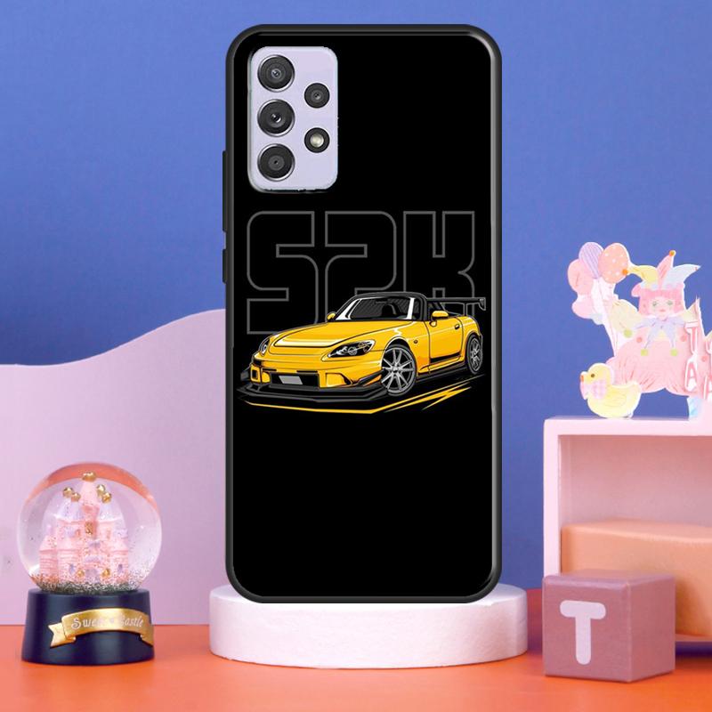 Yellow Jdm Cars Case For Samsung Galaxy A32 A52 A12 A16 A26 A36 A56 A15 A35 A55 A34 A54 A13 A33 A53 A17 A06