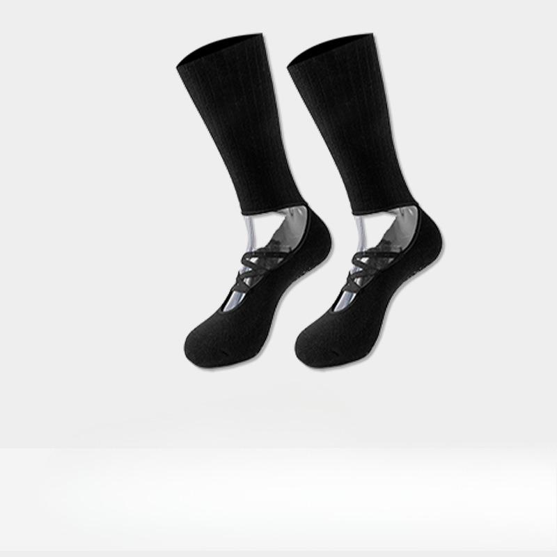 Ladies Spring and Autumn Indoor Dance Pilates Backless Yoga Non Slip Hoop Floor Socks