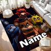 Custom Name Personalized Five Nights at Freddy's Print Carpet, Versatile Home Decor Rug, for Playroom, Apartment, Balcony, Entryway, Hallway Gift