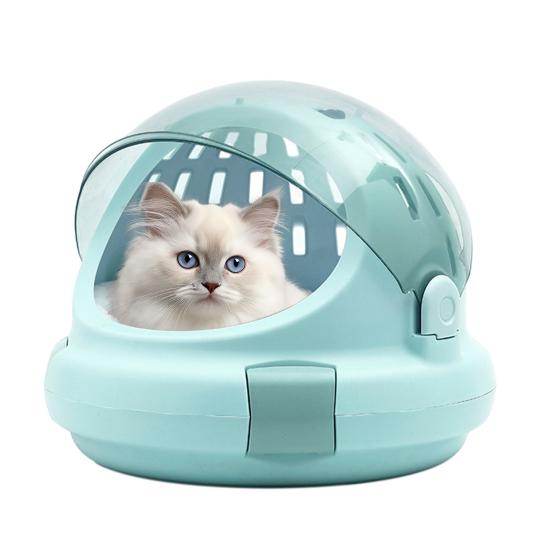 Переноска для домашних животных Space Capsule с подушкой, маленькая дышащая переноска для собак и кошек весом до 10 фунтов, устанавливаемая в автомобиль