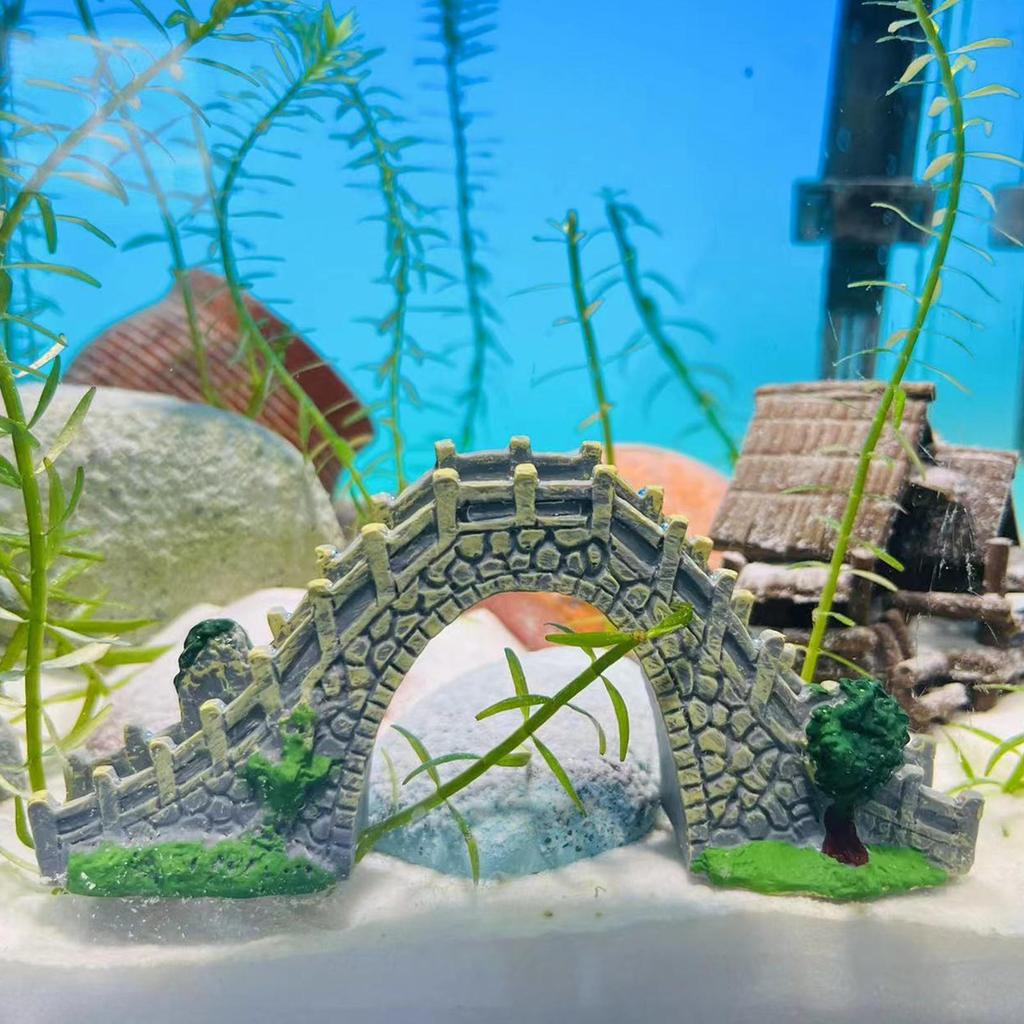 Miniature Stone Arch Bridges Mini Artificial Fish Tank Aquarium Landscaping Decorations Bonsai Ornaments Fake Creative Crafts