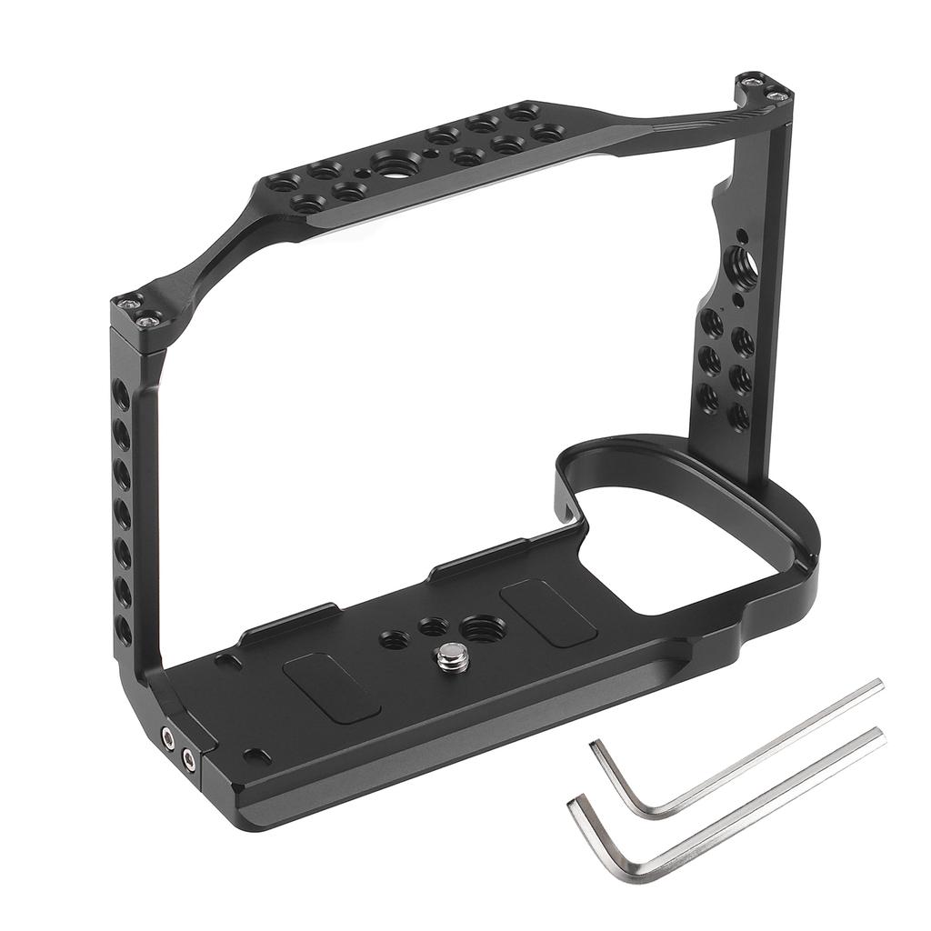 JLwin Protective Camera Cage Aluminum Alloy with Cold Shoe Mount Magnetic Wrench Slot Numerous