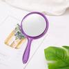 Изображение Удобная ручка с хорошим отражением Косметика Двустороннее ручное увеличительное зеркало без заусенцев