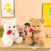 25 см Кавайная Плюшевая Игрушка Медвежонок Тедди Мягкая Набивная Кукла Милый Подарок для Девочек Романтичный Декор для Дома Специальная Плюшевая Игрушка на День Святого Валентина