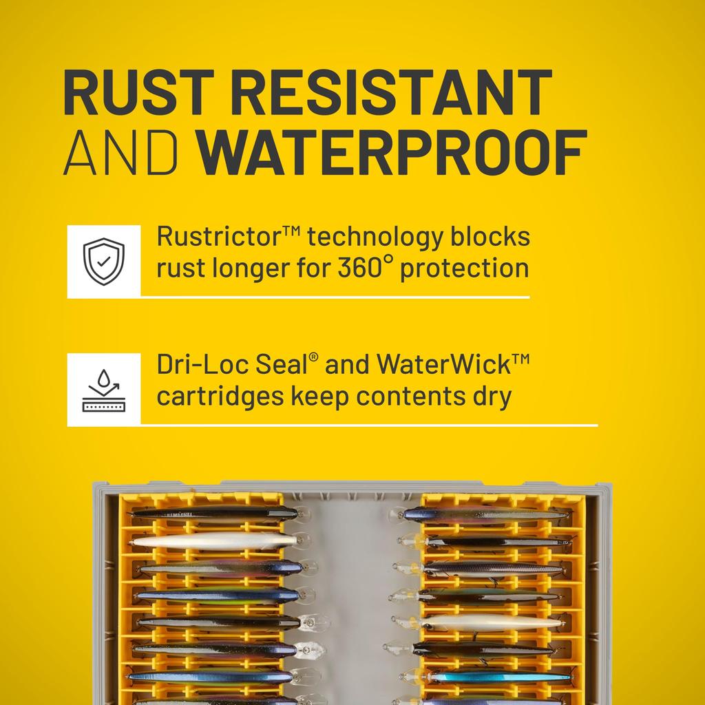 Коробка для снастей Plano EDGE 3700 Jerkbait Д x Ш x В Защищает до 20 рыб Рыболовная коробка для принадлежностей Технология Rustrictor Водонепроницаемые уплотнители Система легкой маркировки -