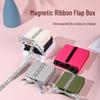 Магнитная коробка-книжка с лентой для ювелирных изделий - Хранение ожерелий, браслетов, серег