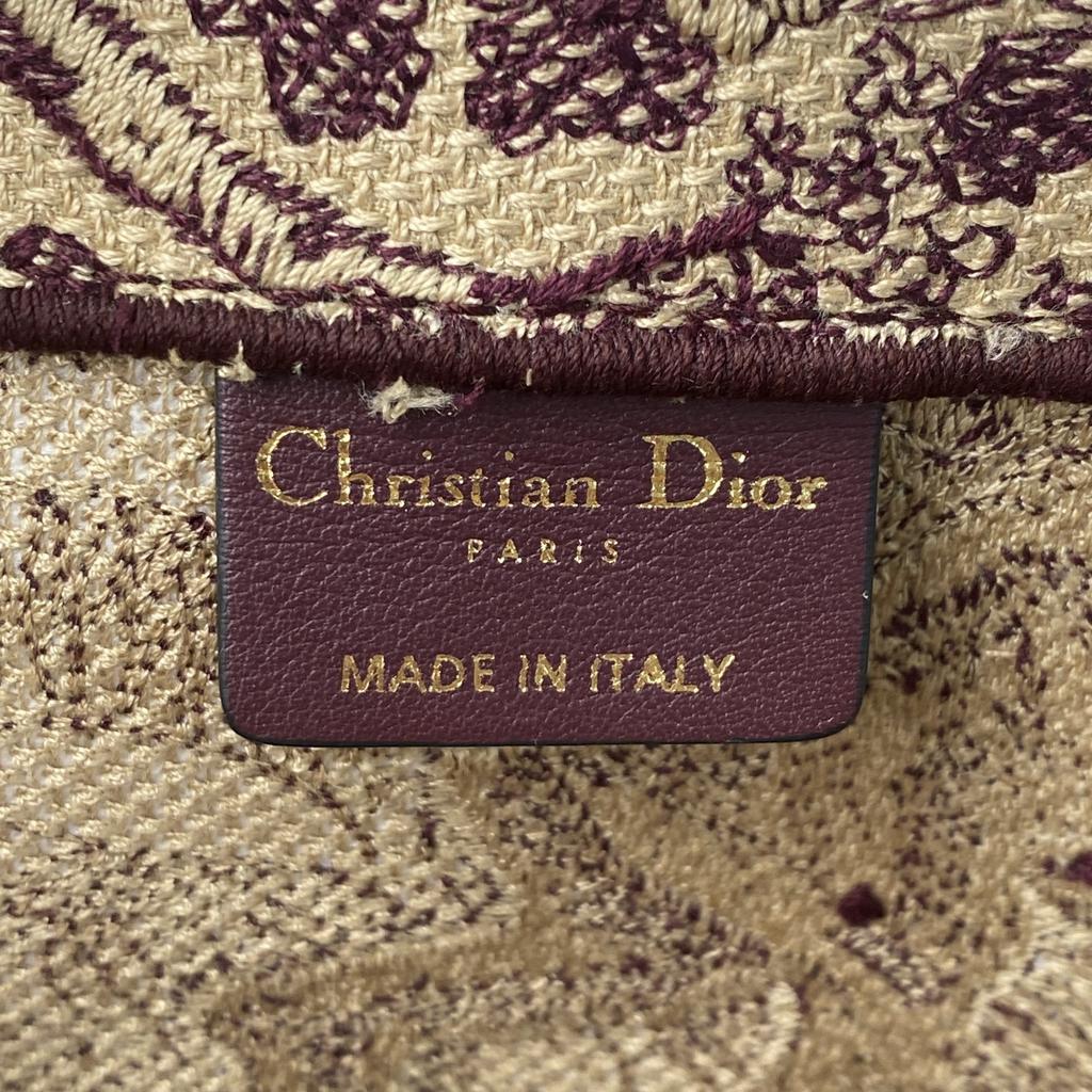 Подержанная сумка-тоут Christian Dior Bordeaux series/Красный чай холст Женская