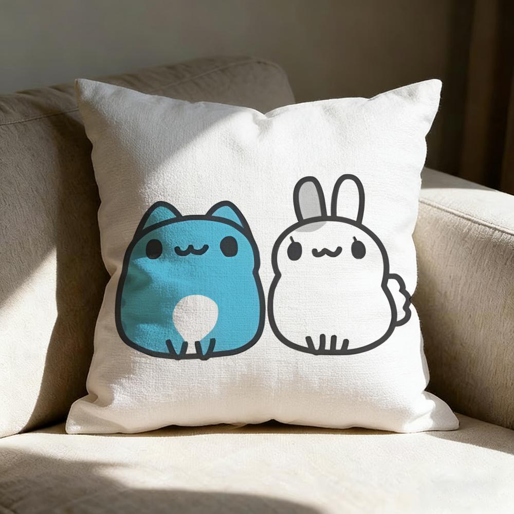 Чехол для подушки с изображением Capoo из мультфильма B-bugcat, двусторонний принт, подушка для дивана, подушка для изголовья кровати