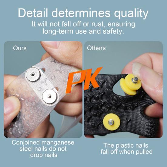 1 пара шипов для льда, кошки с 5 стальными шипами, светоотражающие, для мужчин и женщин, для зимнего отдыха на свежем воздухе, для ходьбы по льду и снегу, эластичные, нескользящие