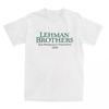 Футболка Lehman Brothers Управление рисками 2008 Финансовые футболки Банк Хиппи Футболка для пляжа Повседневные футболки с коротким рукавом