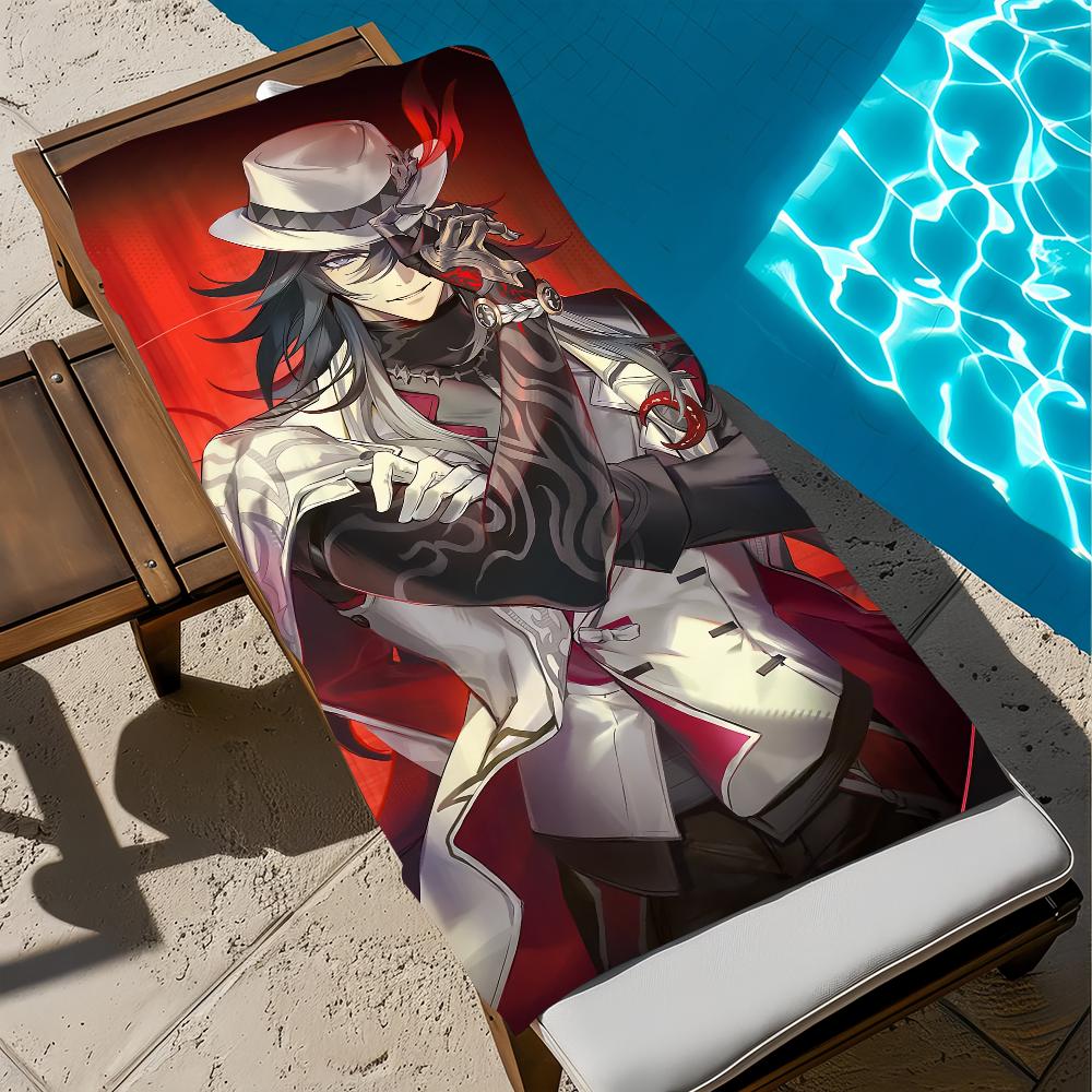 H-honkai Star игра RailAshveil Полотенце Пляжное Быстросохнущее Мягкое Бассейное Полотенца Подарок для Путешествий Спортзал Душ Кемпинг спорт