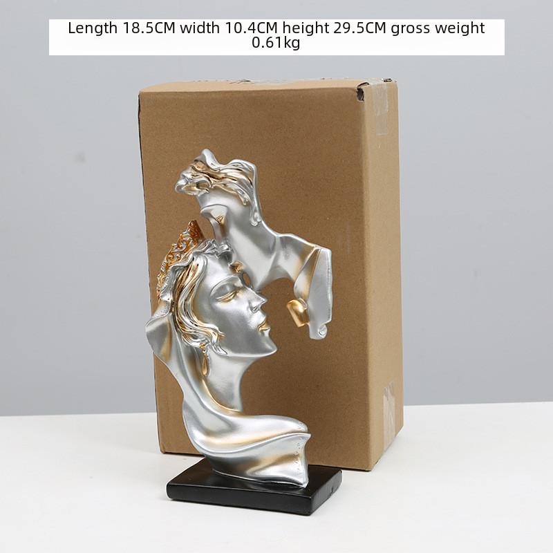 Modern Resin Minimalist Sculpture For Home Office Decor Gift For Friends Couples