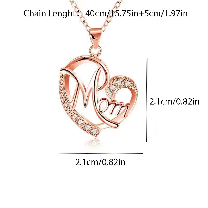 Mom Pendant Necklaces For Women Mother Day Wife Girlfriend Christmas Birthday 2026 Romantic Wedding Stainless Steel Jewelry
