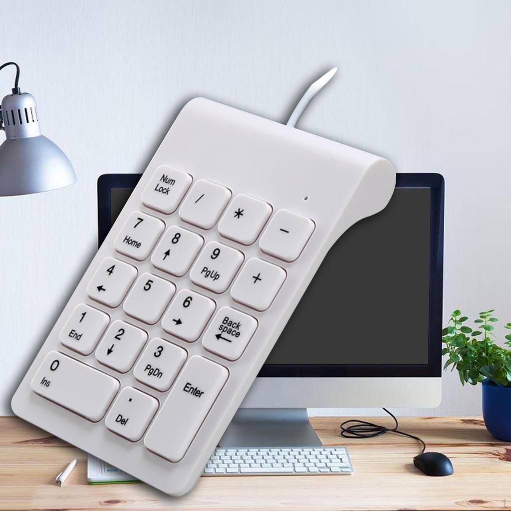 Мини-проводная USB-цифровая клавиатура 1 для ноутбука, легко переносить, быстрое подключение, ввод данных