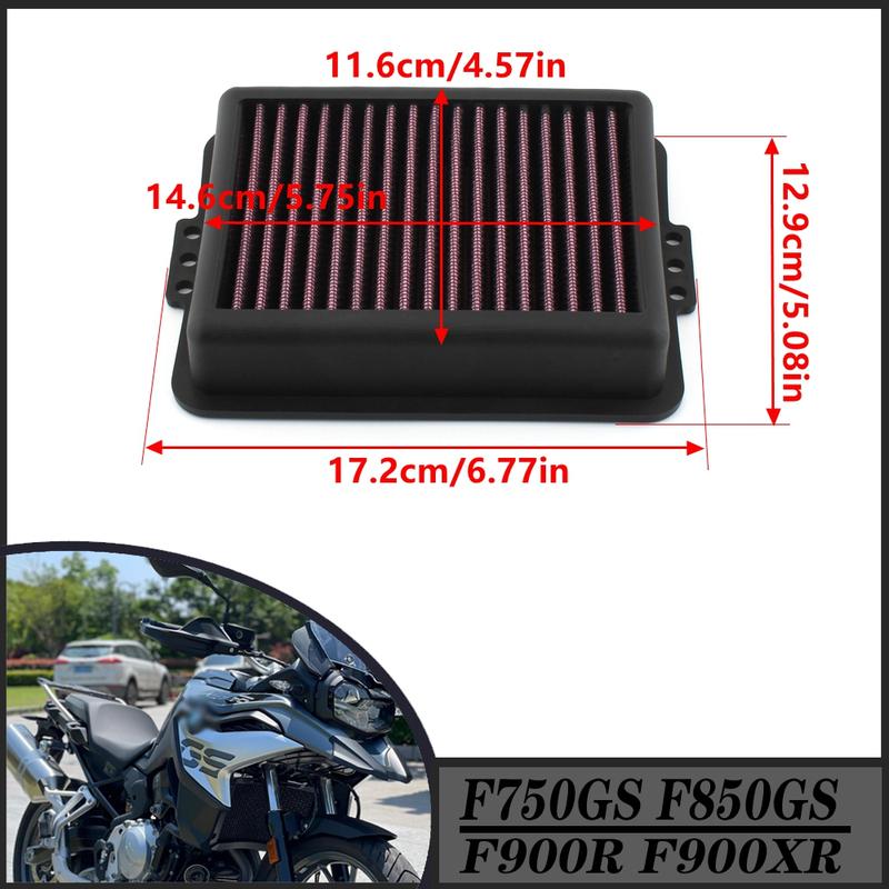 For BMW F750GS F850GS F900R F900XR  Motorcycle Washable Air Filter Replaceable BM-8518 HFA7801 13728561572 Air Intake Filter