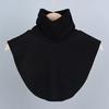 Yousheng Женский Поддельный Воротник Эластичный Однотонный Высокий Воротник Осень Зима Универсальный Повседневный Стиль Нижний Поддельный Воротник