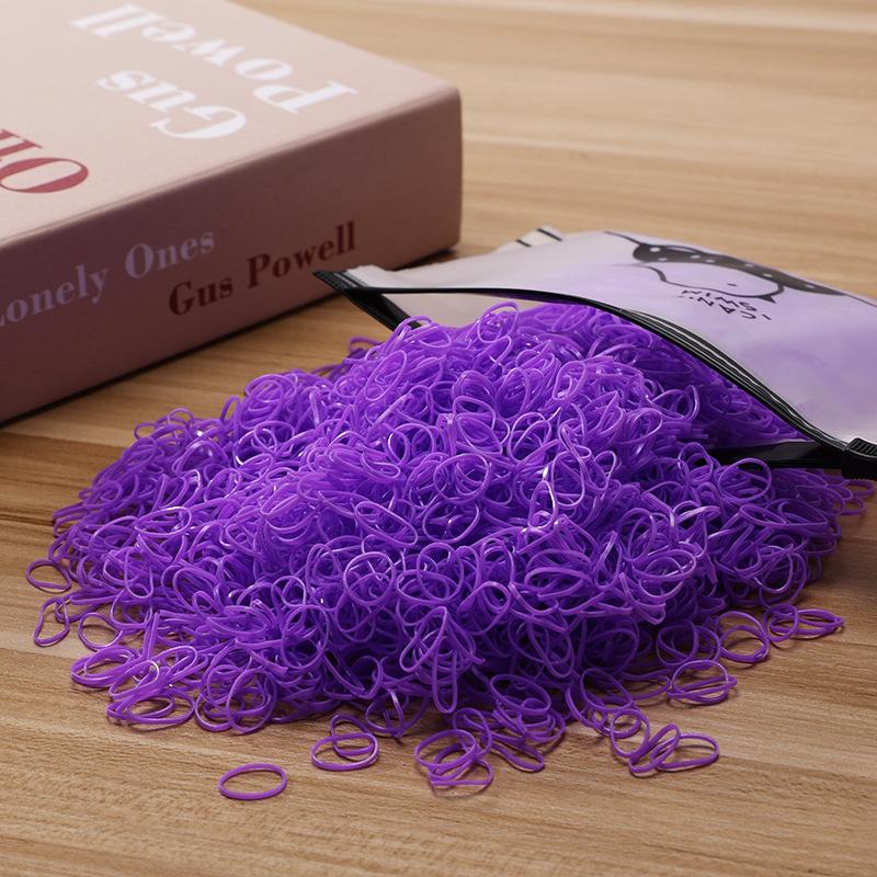 500/1000/2000 шт. Девочки Разноцветные Одноразовые Резинки Резинки для Волос Повязка на Голову Детские Резинки для Хвоста Детские Аксессуары для Волос