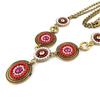 [J1178] - Golden Red 'Altai' Designer Necklace