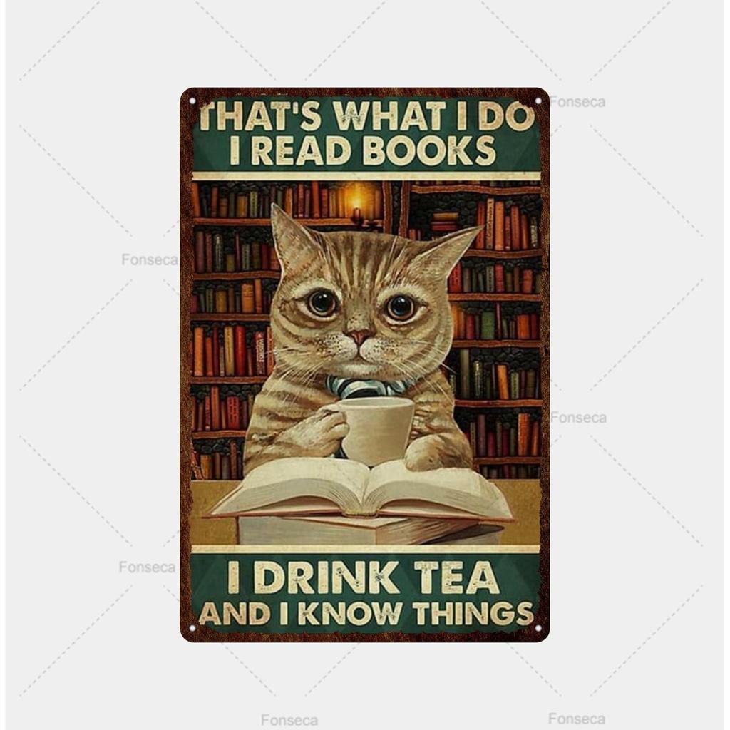 Вывеска с изображением кошек, расписная металлическая вывеска для комнаты, декорированный бар, настенный постер, жестяная банка, винтажное ощущение ржавчины, напиток, железная тарелка, украшение для отеля с пивом