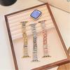 Браслет-ремешок со стразами для Apple Watch Series 10 9 8 7 6 5 4 3 Роскошный ювелирный ремешок для Iwatch 38 40 мм 41 42 44 мм 45 49 46 мм