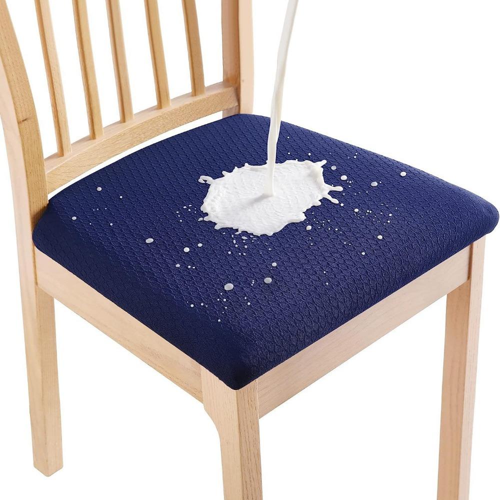 Diamond Jacquard Waterproof Chair Cover Elastic Dining Table Chair Slipcovers for Hotel Home All Seasons