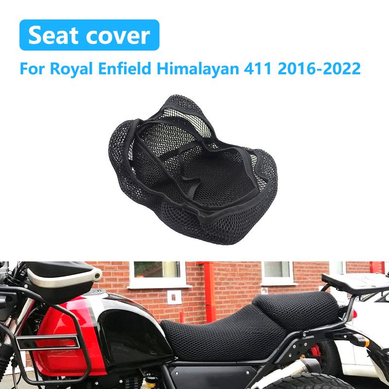 For Royal Enfield Himalayan 411 2016- Motorcycle Seat Cover 3D Mesh Fabric Seat Non-Slip Heat ulation Protect Cushion