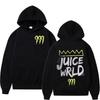 Rapper Juice Wrld 999 Letter Print Hoodie Unisex Hip Hop Retro Pullover Sweatshirt Fleece Unisex Loose Long Sleeve Hooded Streetwear