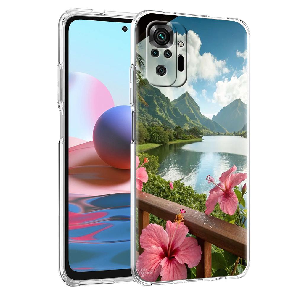 Чехол для телефона для Xiaomi Redmi Note 15 14 5G 13 12 10 11 Pro Plus 4G 14C 13C 12C Мягкий ТПУ чехол Реалистичный принт с изображением цветка лилии