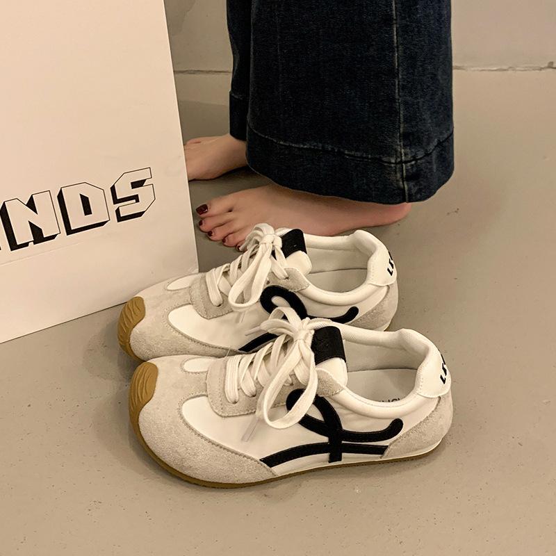 Красные немецкие кроссовки для женщин 2025 года, новая весна, ретро, симпатичные, с мягкой подошвой, для спорта и отдыха, универсальные, для сноуборда Forrest Gump