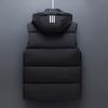 Vest Men's New Autumn and Winter Trends Increase Handsome Green Vest Warm Down Cotton Sleeveless Jacket Tide