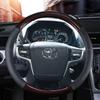 Carbon Fiber Leather Car Steering Wheel Cover For Toyota Land Cruiser Prado 120 Tacoma 4Runner Hilux For LS400 1995 GX