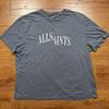 Футболка All Saints Dropout Мужская XL Серая Короткий рукав Хлопок Дизайнерская Alt City