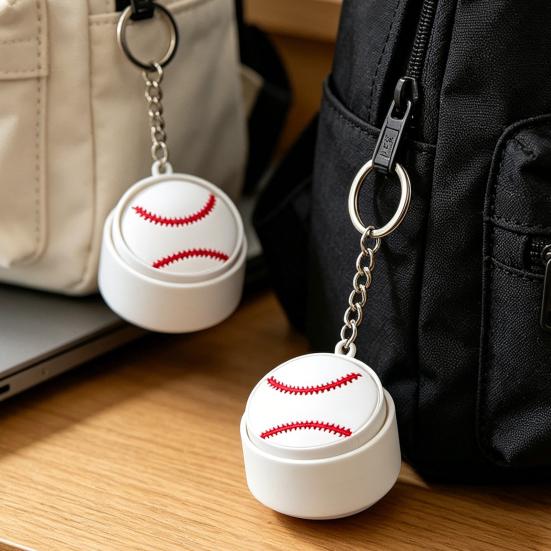 Keychain Pendant 3D Printing Precision Texture Football Basketball Tennis Sport Themed Key Chain Stress Relief