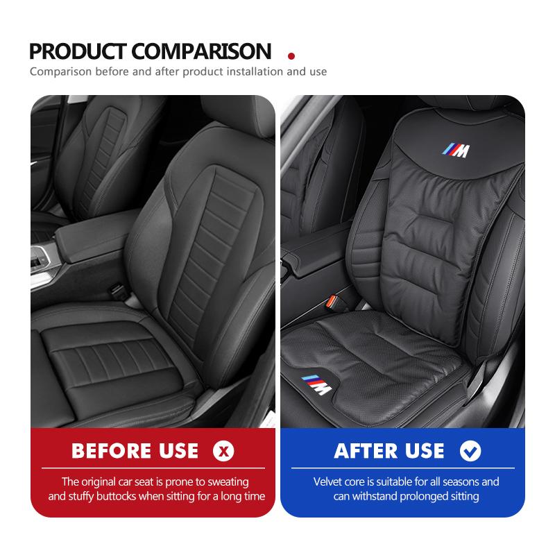 For BMW 1 Se E88 For BMW Car Seat Cushion Luxury Leather Support Pad Sponge Seat Cover E30 E34 E36 E39 E46 E52 E53 E60 E61 E62 E70 E71 E83
