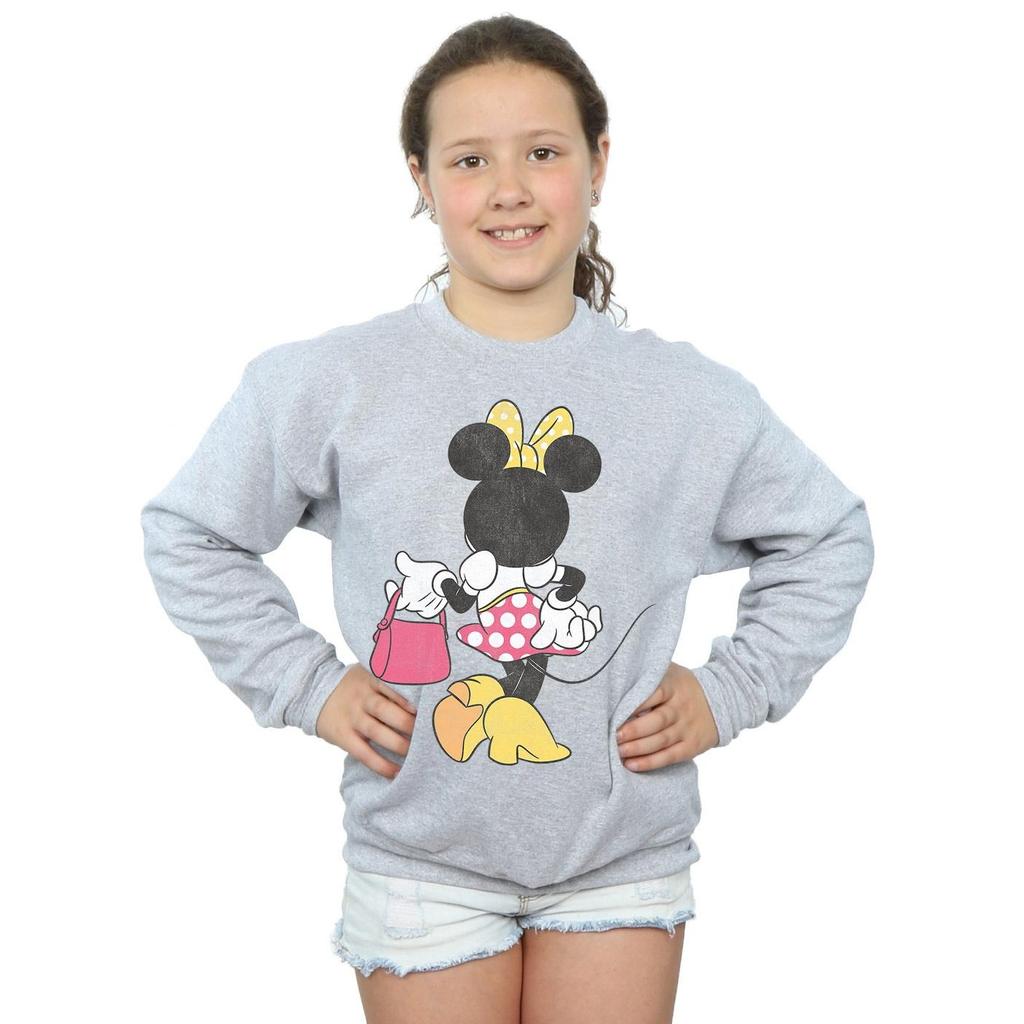Disney Girls Minnie Mouse Back Pose Sweatshirt