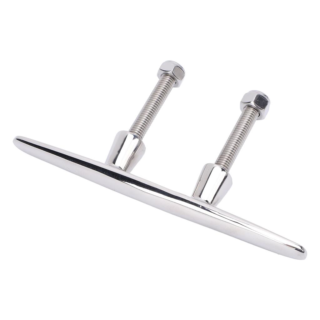 6 Inches Boat Cleat 316 Stainless Steel Polished Dock Cleats Tie Down for RV Yacht Cargo Ship Speedboat