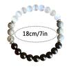 Браслет из натурального камня с бусинами, браслет из черного турмалина, селенита и лабрадорита, браслет из драгоценных камней, 8 мм