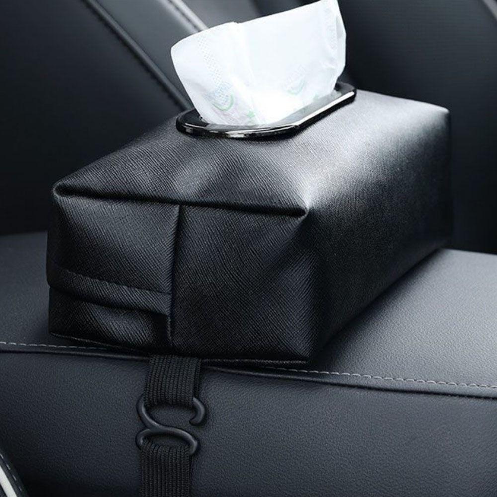 Коробка для салфеток из искусственной кожи на спинку сиденья автомобиля, держатель для бумажных полотенец, аксессуары для салона автомобиля